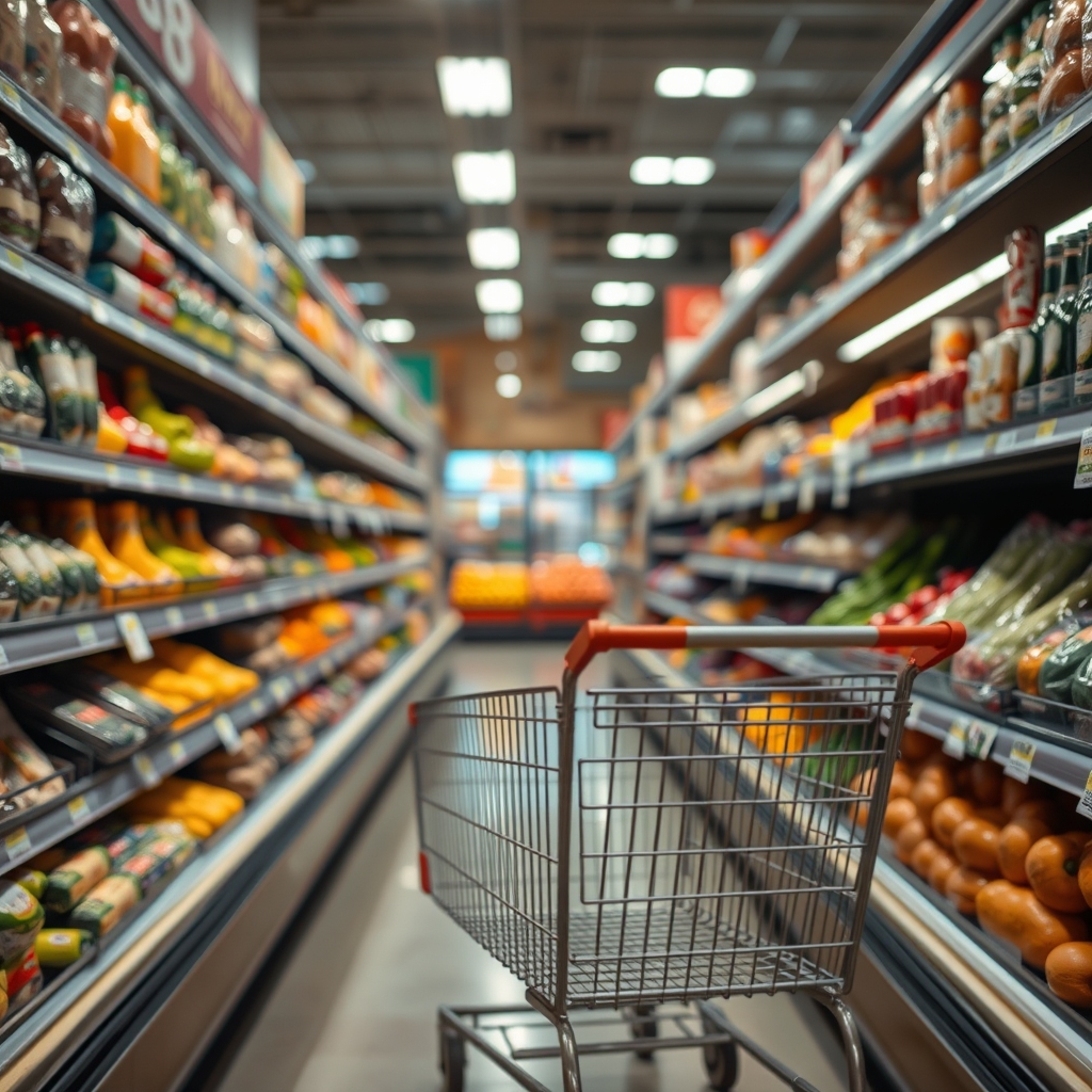Supermercado en Ciudad de la Costa antes de un feriado largo